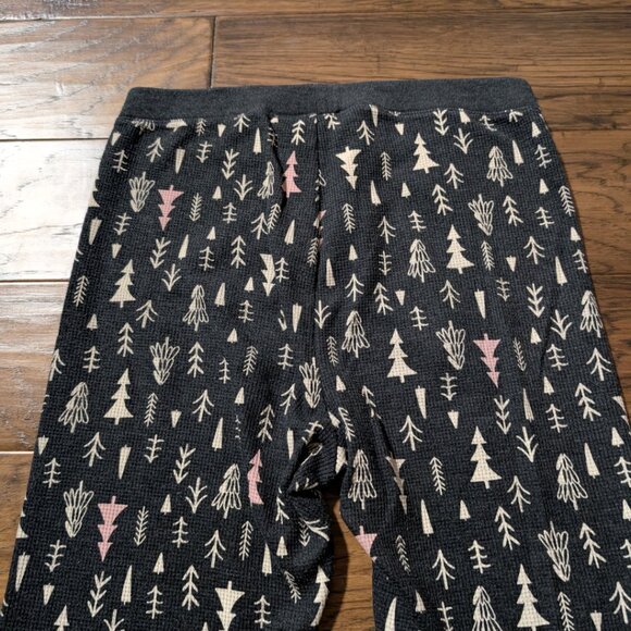 Old Navy waffle pajama PJ leggings grey trees size small tall - Picture 9 of 11
